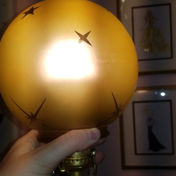 *handmade* Amber glass celestial globe - Picture 5 of 6